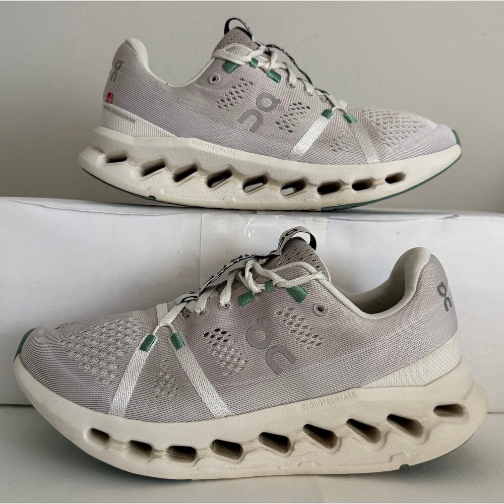On Cloudsurfer Shoes Womens 7.5 Purple Running Cushion Cloudtec Helion Sneaker